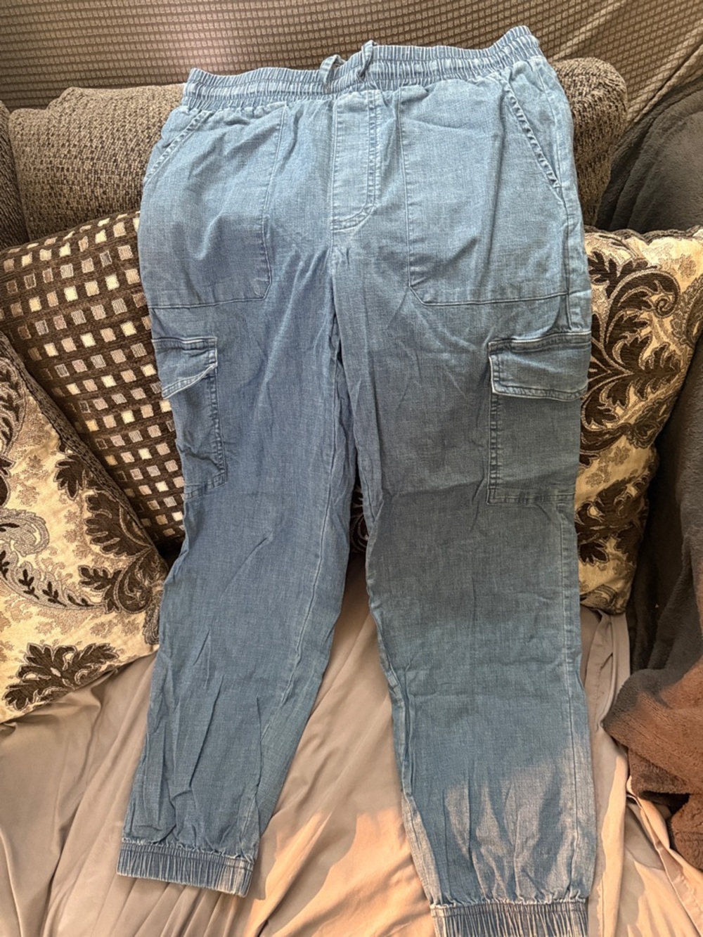 Hurley Light Blue Girls  Cargo Jogger Pants